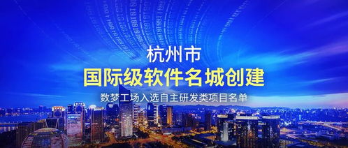 数梦工场自主研发实力获认可，助力杭州打造国际级软件名城